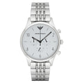Emporio Armani Classic Silver Dial Silver Steel Strap Watch For Men - AR1867