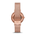 Emporio Armani Meccanico Automatic White Dial Rose Gold Mesh Strap Watch For Women - AR60063