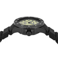 Emporio Armani Sea Explorer Automatic Yellow Dial Black Silicone Strap Watch For Men - AR60085