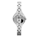 Emporio Armani Classic Quartz Black Dial Silver Steel Strap Watch For Women - AR7328
