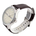 Armani Exchange Whitman Silver Dial Brown Leather Strap Watch For Men - AX2100