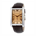 Emporio Armani Classic Brown Dial Brown Leather Strap Watch For Men - AR1605