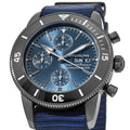 Breitling Superocean Heritage Chronograph 44 Outerknown Blue Dial Blue NATO Strap Watch for Men - M133132A1C1W1