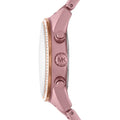 Michael Kors Ritz Chronograph Rose Gold Dial Rose Gold Steel Strap Watch For Women - MK6753