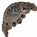 Burberry Chrono Sport Brown Dial Brown Steel Strap Watch for Men - BU7716