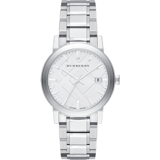 Burberry The City Silver Dial Silver Steel Strap Watch for Women - BU9000