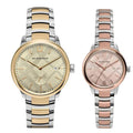 Burberry The Classic Gold Dial Two Tone Steel Strap Watch for Men - BU10011