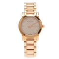 Burberry The City Diamonds Rose Gold Dial Rose Gold Steel Strap Watch for Women - BU9126
