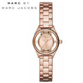 Marc Jacobs Tether Transparent Rose Gold Dial Rose Gold Steel Strap Watch for Women - MBM3417
