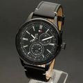 Tommy Hilfiger Austin Black Dial Black Leather Strap Watch for Men - 1791638