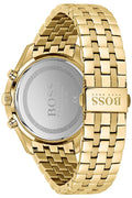 Hugo Boss Associate Blue Dial Gold Steel Strap Watch for Men - 1513841
