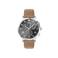Hugo Boss Spirit Grey Dial Brown Leather Strap Watch for Men - 1513691