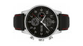 Hugo Boss Navigator Black Dial Black Leather Strap Watch for Men - 1513535