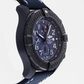 Breitling Super Avenger Chronograph 48 Night Mission Blue Dial Blue Leather Strap Watch for Men - V13375101C1X2