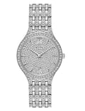 Bulova Crystal Collection Silver Dial Silver Steel Strap Watch for Women - 96L243