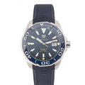 Tag Heuer Aquaracer Calibre 5 Automatic Blue Dial Blue Rubber Strap Watch for Men - WAY201B.FT6150