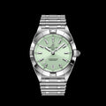 Breitling Chronomat 32 Diamonds Green Dial Silver Steel Strap Watch for Women - A77310101L1A1