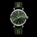 IWC Portofino Automatic Green Dial Green Leather Strap Watch for Women - IW357405