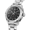 Tag Heuer Aquaracer Chronograph Black Dial Silver Steel Strap Watch for Men - CAY1110.BA0927