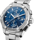 Tag Heuer Aquaracer Caliber 16 Automatic Chronograph Blue Dial Silver Steel Strap Watch for Men - CAY2112.BA0927