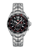 Tag Heuer Senna Chronograph Special Edition Black Dial Silver Steel Strap Watch for Men - CAZ1015.BA0883