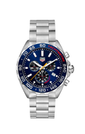 Tag Heuer Formula 1 Red Bull Racing Chronograph Blue Dial Silver Steel Strap Watch for Men - CAZ101AK.BA0842