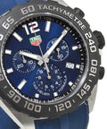 Tag Heuer Formula 1 Chronograph Blue Dial Blue Rubber Strap Watch for Men - CAZ101AV.FT8077