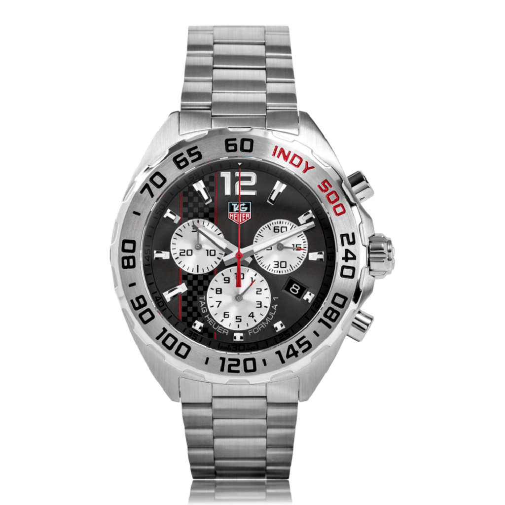 Tag Heuer Formula 1 Chronograph Grey Dial Silver Steel Strap Watch for Men - CAZ1114.BA0877