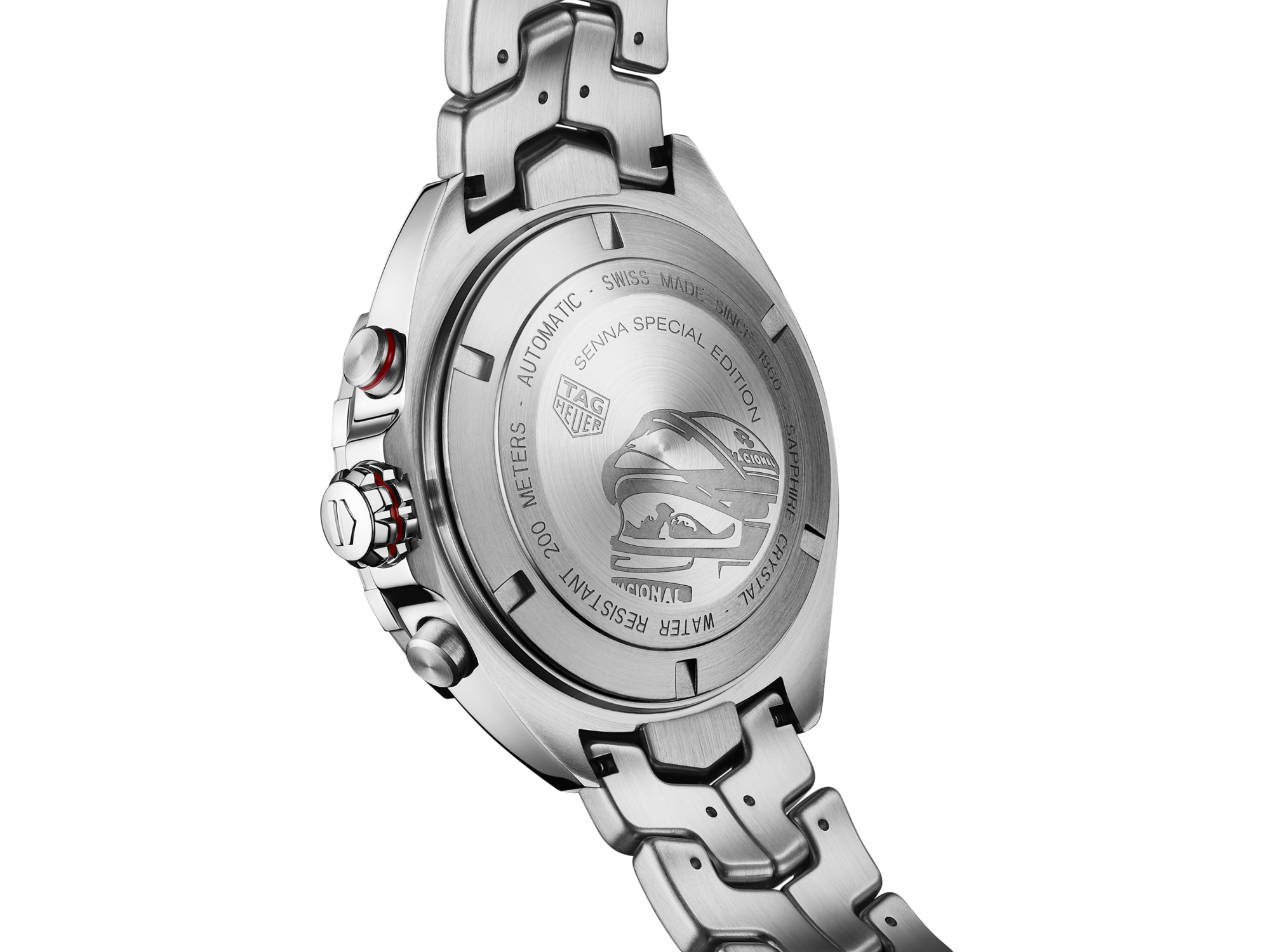 Tag Heuer Formula 1 Chronograph Senna Grey Dial Silver Steel Strap Watch for Men - CAZ201D.BA0633