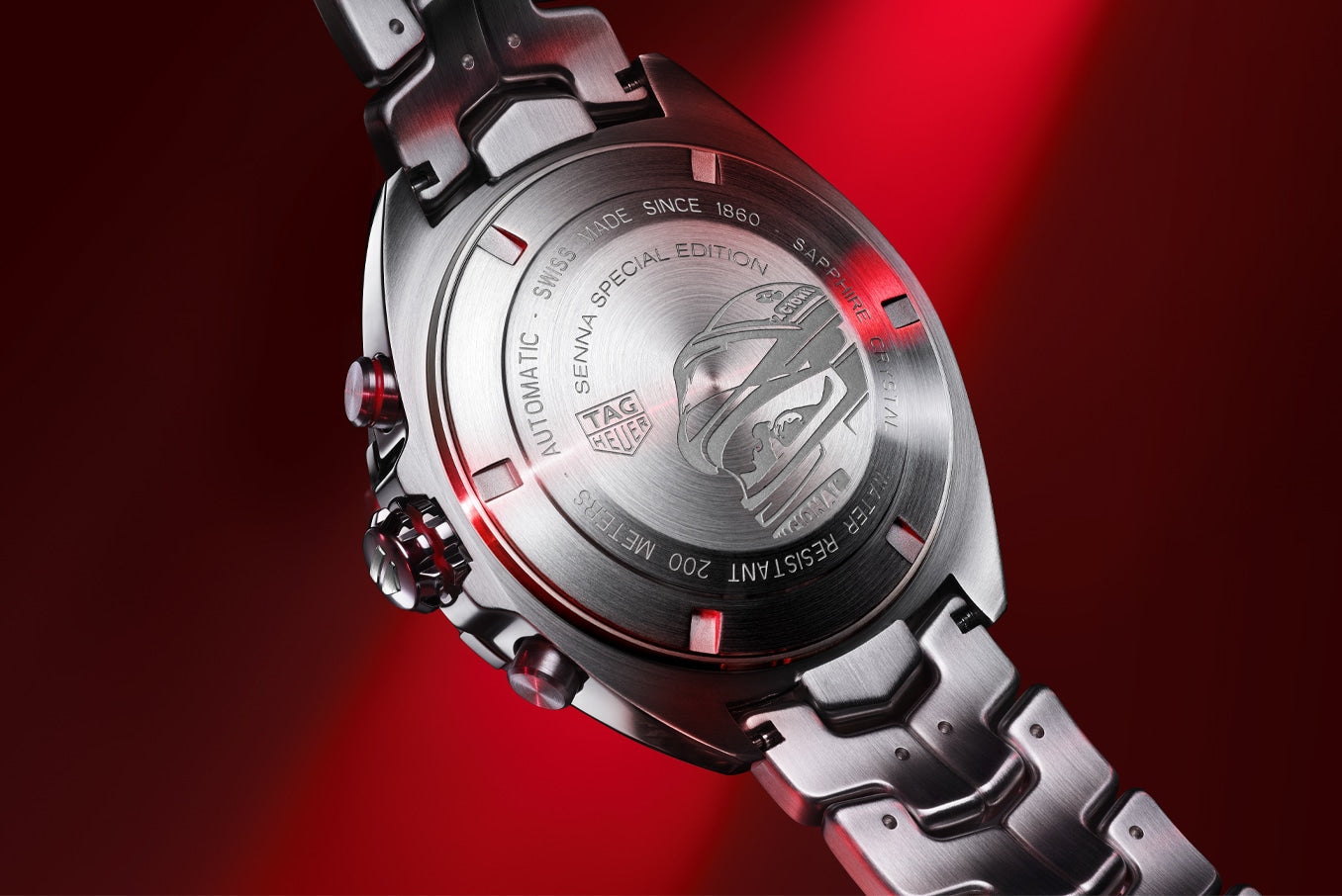 Tag Heuer Formula 1 Chronograph Senna Grey Dial Silver Steel Strap Watch for Men - CAZ201D.BA0633