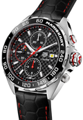 Tag Heuer Formula 1 Mario Kart Chronograph Black Dial Black Leather Strap Watch for Men - CAZ201E.FC6517