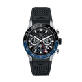 Tag Heuer Carrera Automatic Chronograph Steel & Ceramic Black Dial Black Rubber Strap Watch for Men - CBG2A1Z.FT6157