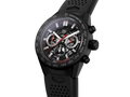 Tag Heuer Carrera Automatic Chronograph Black Dial Black Rubber Strap Watch for Men - CBG2A90.FT6173