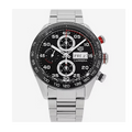 Tag Heuer Carrera Chronograph Black Dial Silver Steel Strap Watch for Men - CBN2A1AA.BA0643