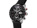 Tag Heuer Carrera Chronograph Black Dial Black Rubber Strap Watch for Men - CBN2A1AA.FT6228