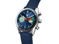 Tag Heuer Carrera Skipper Automatic Chronograph Blue Dial Blue Nylon Strap Watch for Men - CBS2213.FN6002