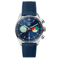 Tag Heuer Carrera Skipper Automatic Chronograph Blue Dial Blue Nylon Strap Watch for Men - CBS2213.FN6002