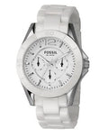 Fossil Ceramic White Dial White Ceramic Strap Watch for Women - CE1002