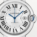 Cartier Ballon Bleu De Cartier Silver Dial Silver Steel Strap Watch for Men - WSBB0049