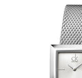 Calvin Klein Mark Silver Dial Silver Mesh Bracelet Watch for Women - K3R23126