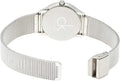 Calvin Klein Minimal Grey Dial Silver Mesh Bracelet Watch for Women - K3M23124