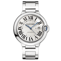 Cartier Ballon Bleu De Cartier Silver Dial Silver Steel Strap Watch for Men - WSBB0049