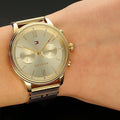 Tommy Hilfiger Blake Quartz Gold Dial Gold Mesh Bracelet Watch for Women - 1782302