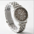 Fossil Boyfriend Chronograph Brown Dial Silver Steel Strap Watch for Women - ES3747