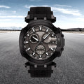Tissot T Race Chronograph Anthracite Black Dial Black Silicone Strap Watch For Men - T115.417.37.061.03
