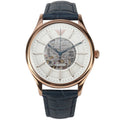 Emporio Armani Meccanico Automatic White Dial Blue Leather Strap Watch For Men - AR1947