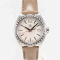 Tag Heuer Formula 1 Quartz Mother of Pearl Dial Brown Leather Strap Watch for Women - WBJ131A.FC8255