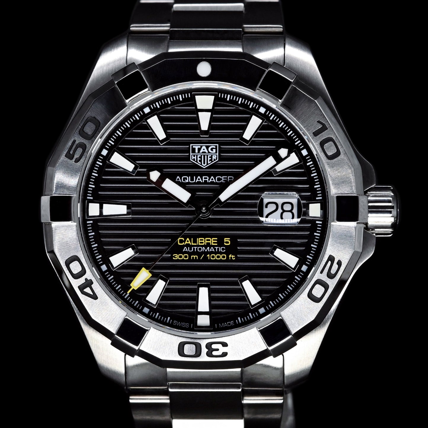 Tag Heuer Aquaracer Black Dial Watch for Men - WAY2010.BA0927