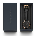 Daniel Wellington Classic Reading Black Dial Black Leather Strap Watch For Men - DW00100129