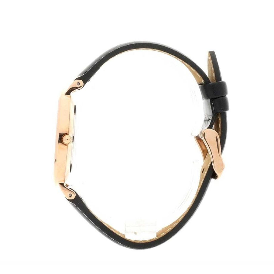 Daniel Wellington Petite Reading White Dial Black Leather Strap Watch For Women - DW00100173